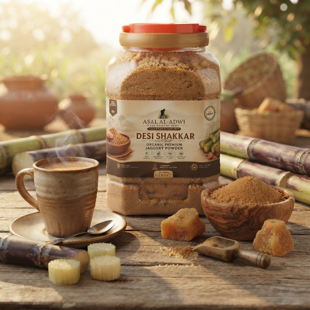 Desi Shakkar (دیسی شکر) – Pure Organic Jaggery Powder | 1.5kg